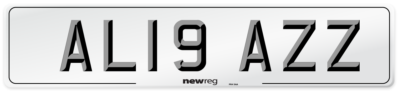 AL19 AZZ Number Plate from New Reg